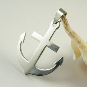 Necklace - 316L Stainless Steel Anchor